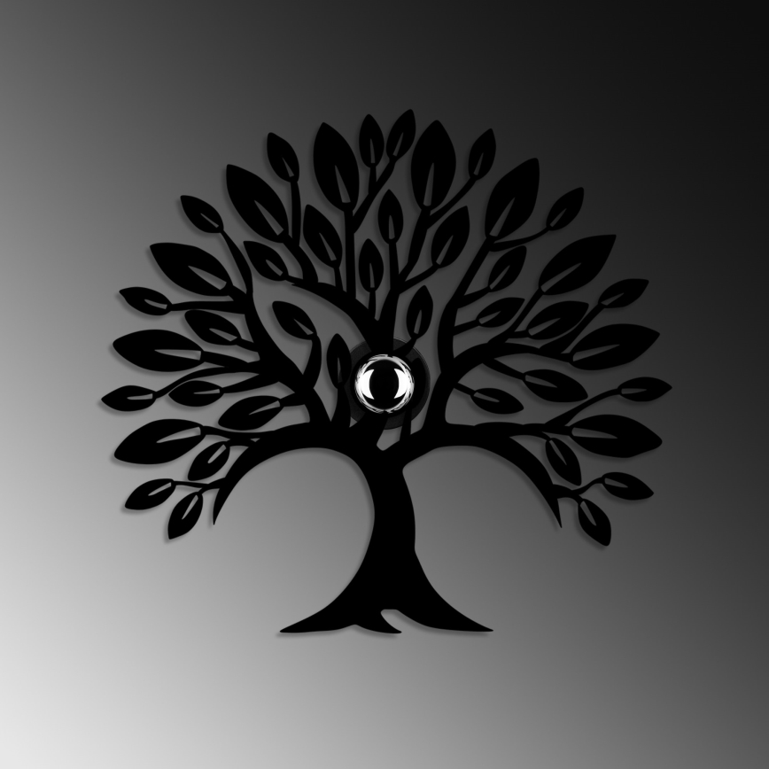 Aplique de parede HEART TREE 1xE27/40W/230V preto