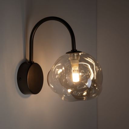 Aplique de parede LAVA 1xG9/8W/230V bronze/bege fumê
