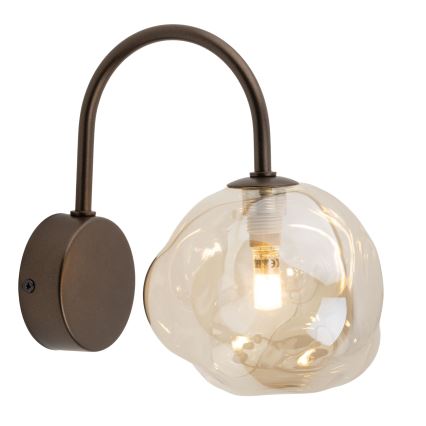 Aplique de parede LAVA 1xG9/8W/230V bronze/bege fumê