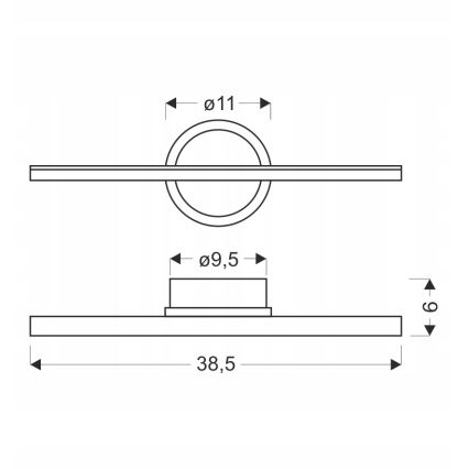 Aplique de parede LED BATUTA LED/10W/230V bege
