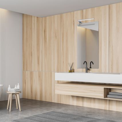 Aplique de parede LED para casa de banho SHINE LED/11W/230V 45 cm IP44 acabamento cromado brilhante