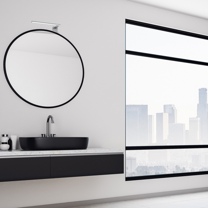Aplique de parede LED para casa de banho SHINE LED/11W/230V 45 cm IP44 acabamento cromado brilhante