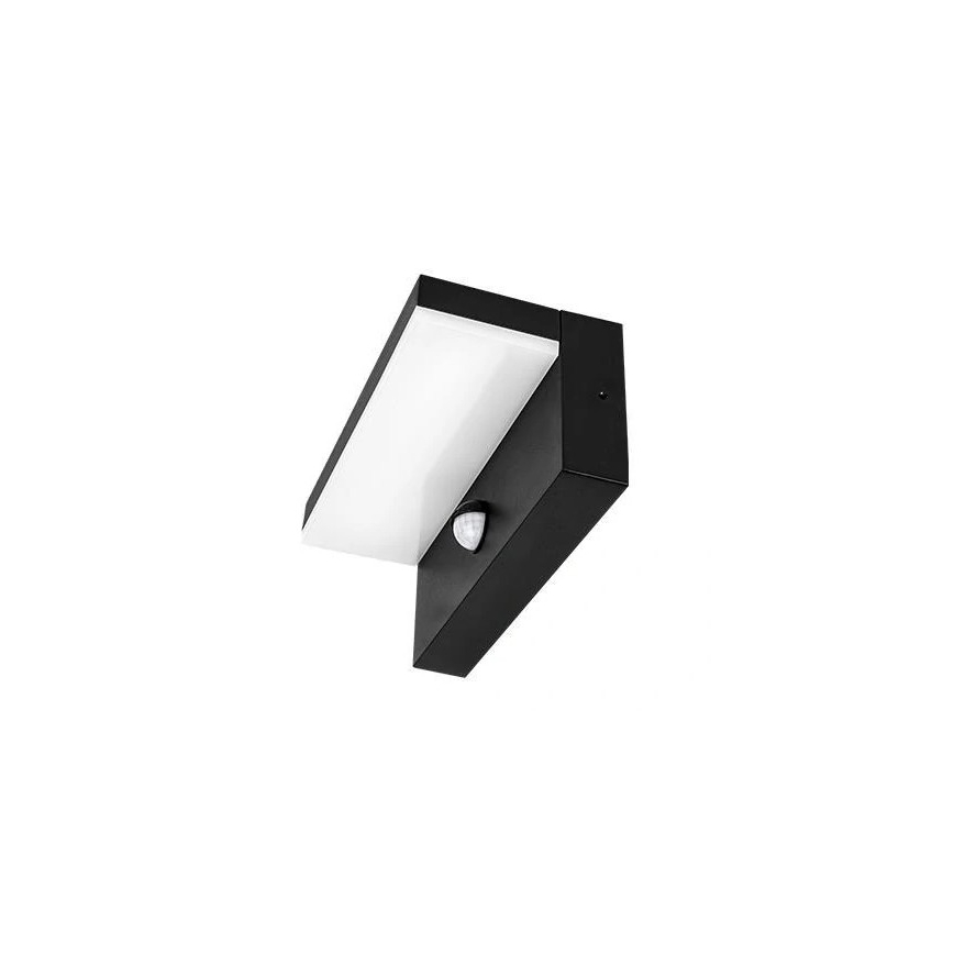 Aplique de parede LED para exterior com sensor HESTIO LED/9W/230V 4000K IP44 preto