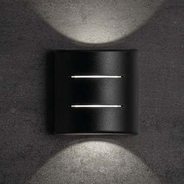 Aplique de parede LED para exterior REFAZI LED/6W/230V IP54 preto