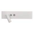 Aplique de parede LED RESORT 10W/230V + 3W LED, branco, esquerdo