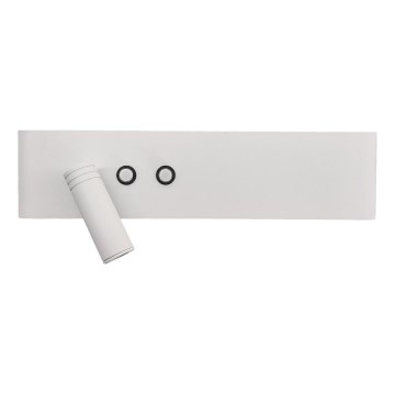Aplique de parede LED RESORT 10W/230V + 3W LED, branco, esquerdo