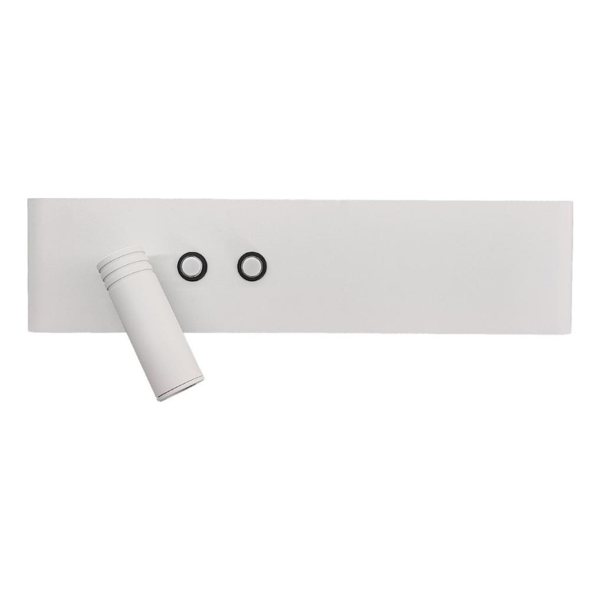 Aplique de parede LED RESORT 10W/230V + 3W LED, branco, esquerdo