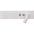Aplique de parede orientável LED RESORT LED/10W/230V + LED/3W, branco, lado direito