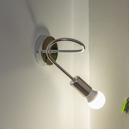 Aplique de parede OXFORD 1xE27/15W/230V cromado brilhante
