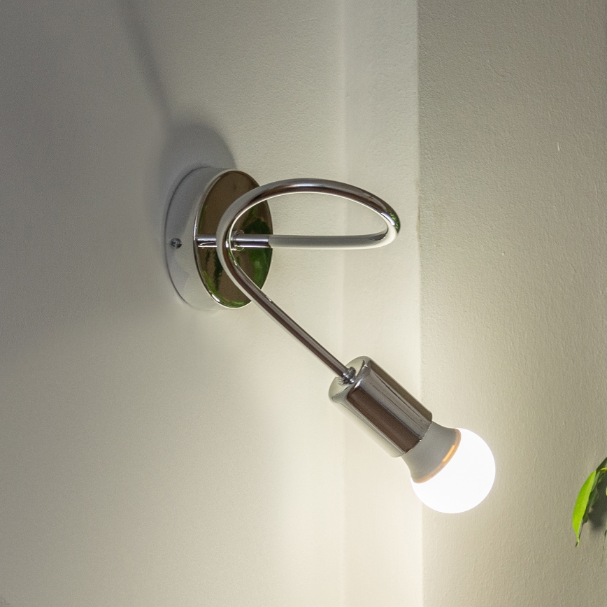 Aplique de parede OXFORD 1xE27/15W/230V cromado brilhante