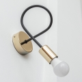 Aplique de parede OXFORD 1xE27/15W/230V dourado/preto