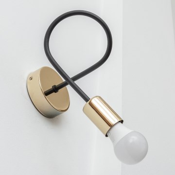 Aplique de parede OXFORD 1xE27/15W/230V dourado/preto