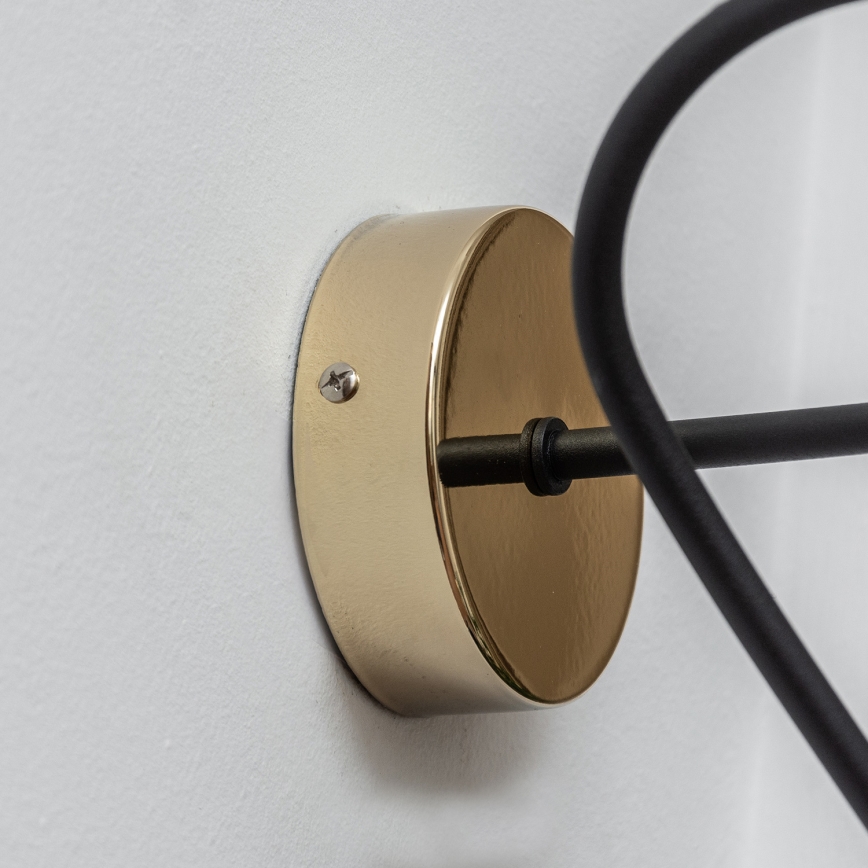 Aplique de parede OXFORD 1xE27/15W/230V dourado/preto
