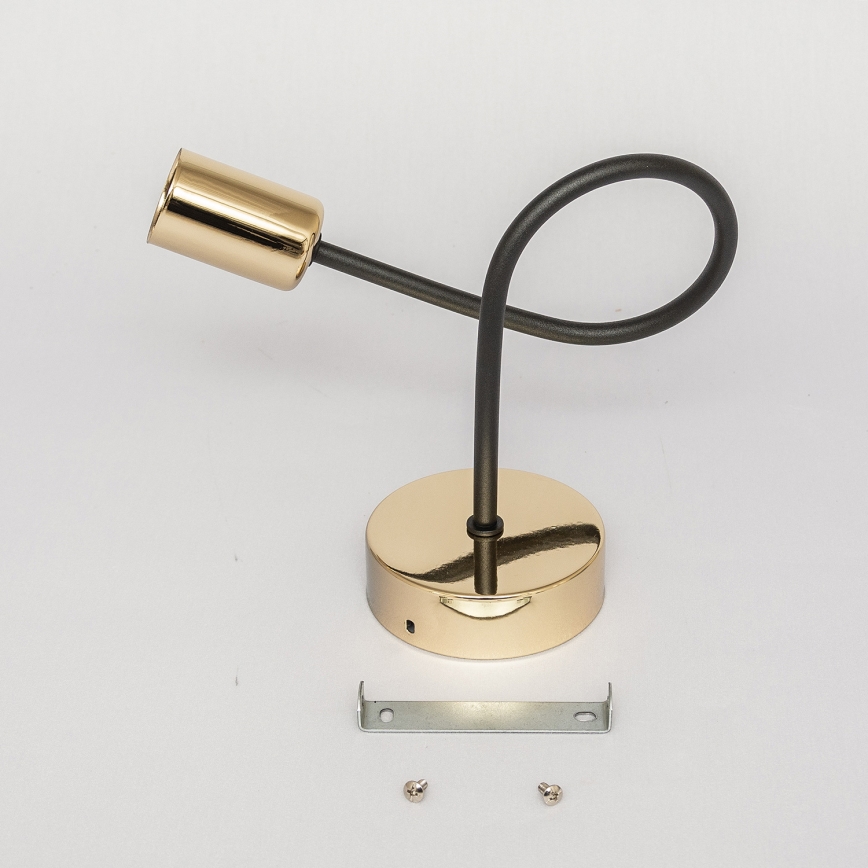 Aplique de parede OXFORD 1xE27/15W/230V dourado/preto
