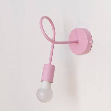 Aplique de parede OXFORD 1xE27/15W/230V rosa