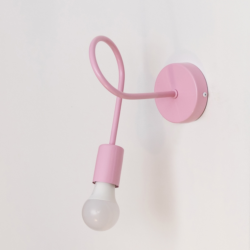 Aplique de parede OXFORD 1xE27/15W/230V rosa