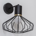 Aplique de parede SOLANO 1xE27/15W/230V preto/dourado