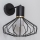 Aplique de parede SOLANO 1xE27/15W/230V preto/dourado