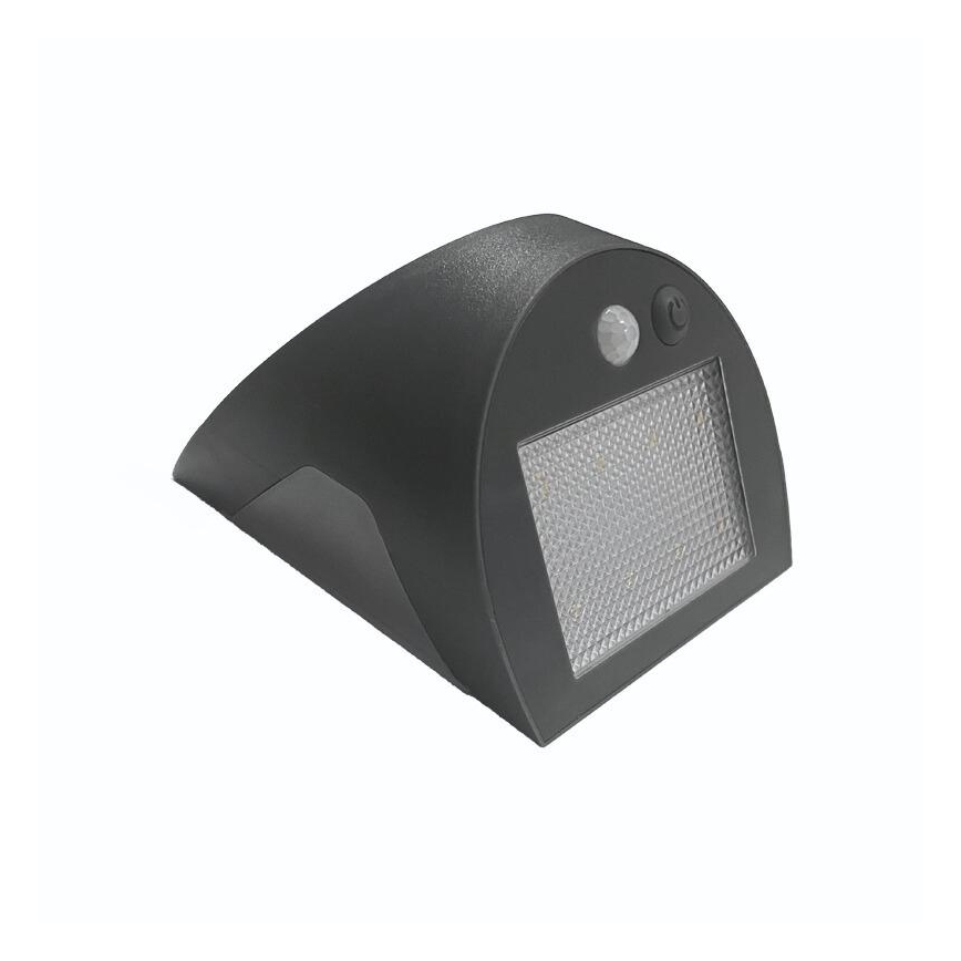 Aplique de parede solar LED com sensor LED/3W/3,7V 3000/4000K 1200 mAh IP54 antracite