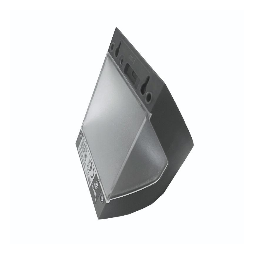 Aplique de parede solar LED com sensor LED/3W/3,7V 3000/4000K 1200 mAh IP54 antracite