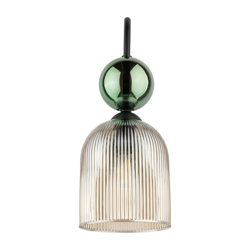 Aplique de parede SOPHIA 1xE14/10W/230V preto/verde/bege fumê
