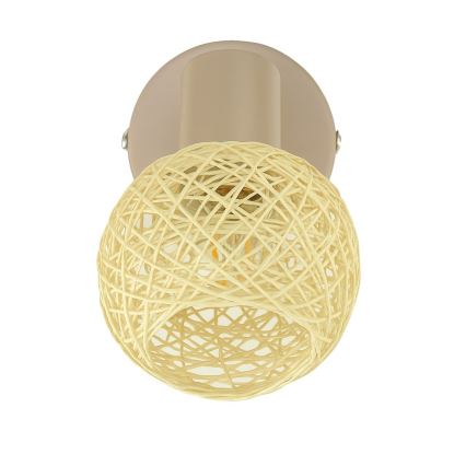 Aplique de parede spot DEX 1xE14/10W/230V bege/creme