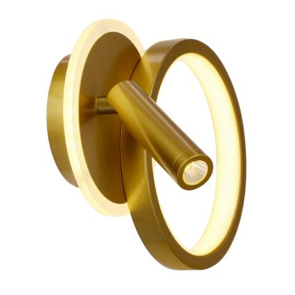 Aplique de parede spot LED MONET LED/15W/230V dourado