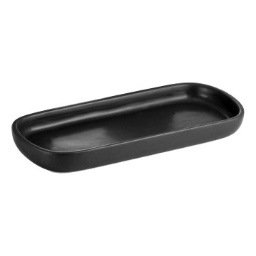 Aqualine - Bandeja para casa de banho NERO cerâmica/preto