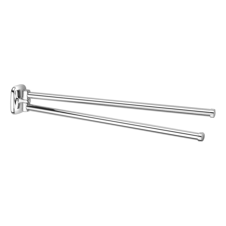 Aqualine - Cabide de parede giratório para toalhas RUMBA 45 cm cromado brilhante