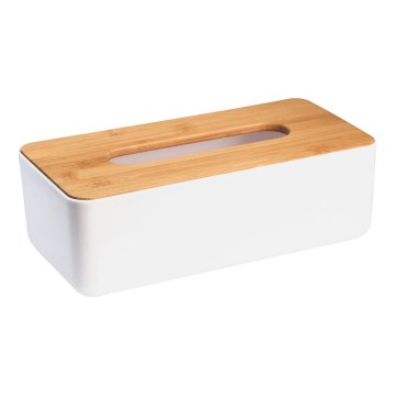 Aqualine - Caixa para lenços de papel SNOW branco/bambu