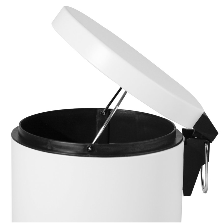 Aqualine - Caixote do lixo SIMPLE LINE 3 l branco mate