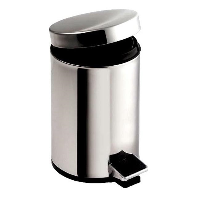 Aqualine - Caixote do lixo SIMPLE LINE 5 l polido aço inoxidável