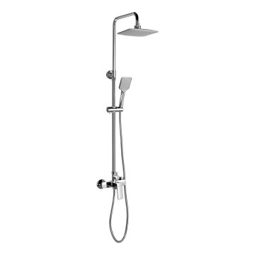 Aqualine - Conjunto de chuveiro com torneira FACTOR cromado brilhante