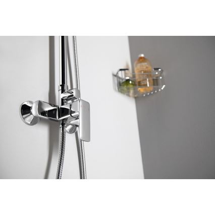 Aqualine - Conjunto de chuveiro com torneira FACTOR cromado brilhante