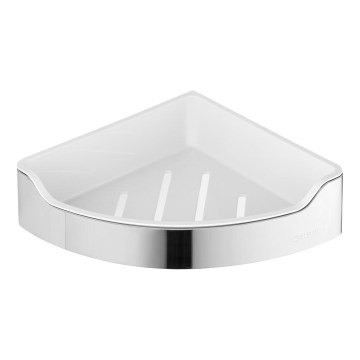 Aqualine - Prateleira de canto para chuveiro SAMBA 21,8x30 cm cromado brilhante
