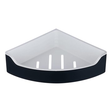 Aqualine - Prateleira de canto para chuveiro SAMBA 21,8x30 cm preto