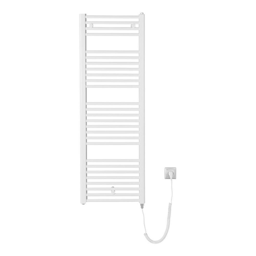 Aqualine - Radiador elétrico para casa de banho DIRECT-E 400W/230V 132 cm branco direito