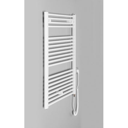Aqualine - Radiador elétrico para casa de banho DIRECT-E 400W/230V 96 cm branco direito