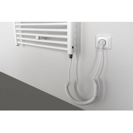 Aqualine - Radiador elétrico para casa de banho DIRECT-E 800W/230V 168 cm branco direito