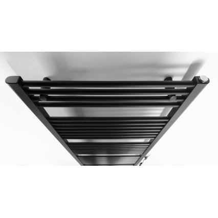 Aqualine - Radiador elétrico para casa de banho DIRECT-E 800W/230V 168 cm mate preto direito