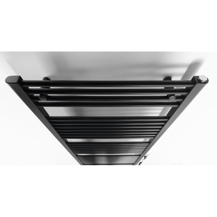 Aqualine - Radiador elétrico para casa de banho DIRECT-E 800W/230V 168 cm mate preto direito