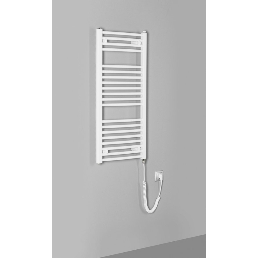 Aqualine - Radiador elétrico para casa de banho ORBIT-E 300W/230V 96 cm branco redondo