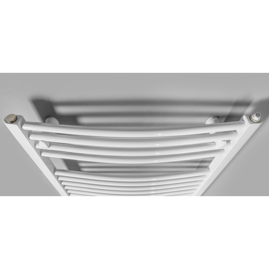 Aqualine - Radiador elétrico para casa de banho ORBIT-E 600W/230V 132 cm branco redondo
