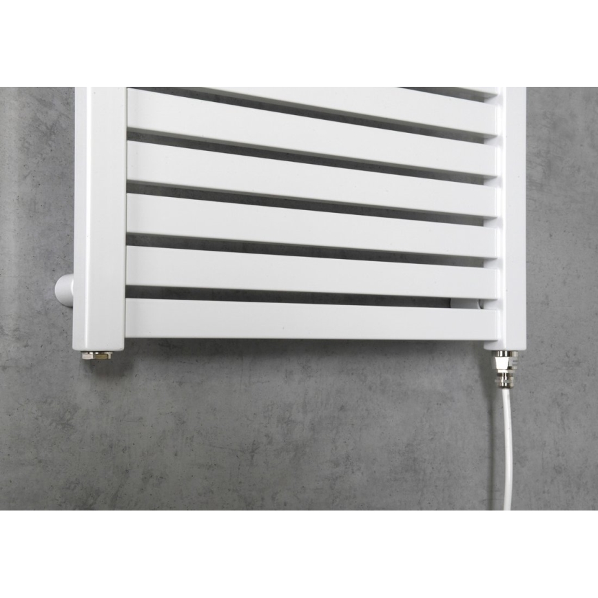 Aqualine - Radiador elétrico para casa de banho TONDI-E 300W/230V 97 cm branco direito