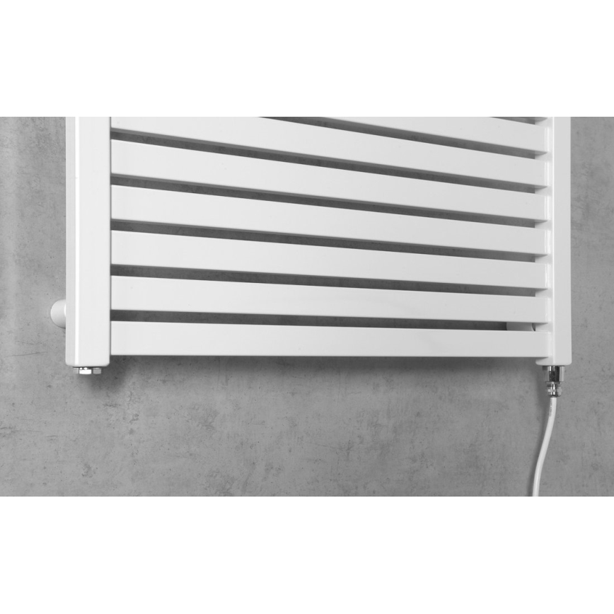 Aqualine - Radiador elétrico para casa de banho TONDI-E 400W/230V 97 cm branco direito