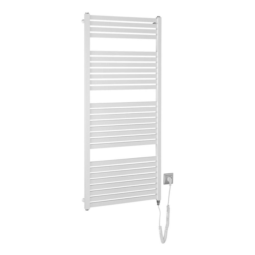 Aqualine - Radiador elétrico para casa de banho TONDI-E 600W/230V 133 cm branco direito