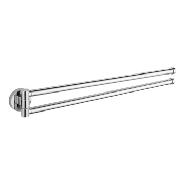 Aqualine - Suporte de parede para toalha rotativo SAMBA 47 cm cromado brilhante