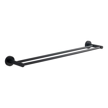 Aqualine - Suporte de parede para toalha SAMBA 12x64,5 cm preto
