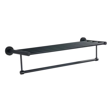Aqualine - Suporte de parede para toalha SAMBA 21x62,5 cm preto