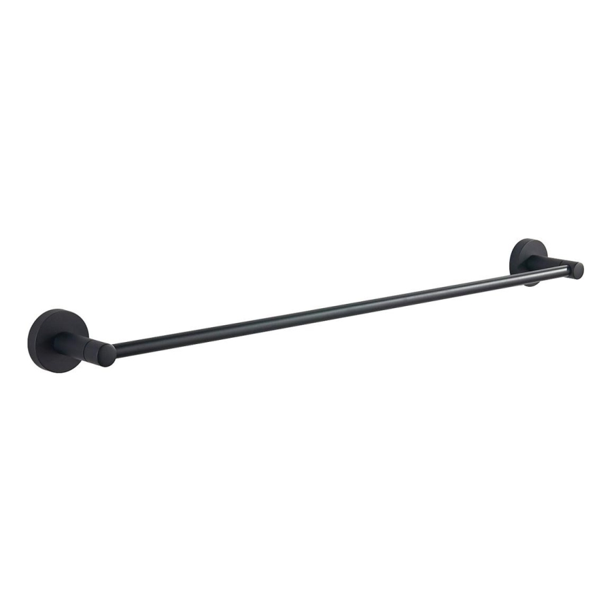 Aqualine - Suporte de parede para toalha SAMBA 7,3x64,5 cm preto